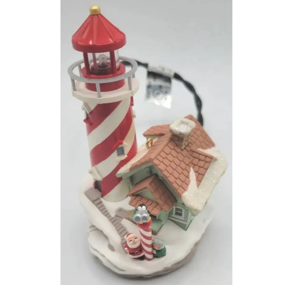 Hallmark Lighthouse Greetings Ornament Vintage 2003 Magic Series Grandmillennial